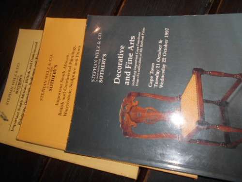 3 Stephan Welz & Co Important SA art and furniture fMr Herbert Prints.
