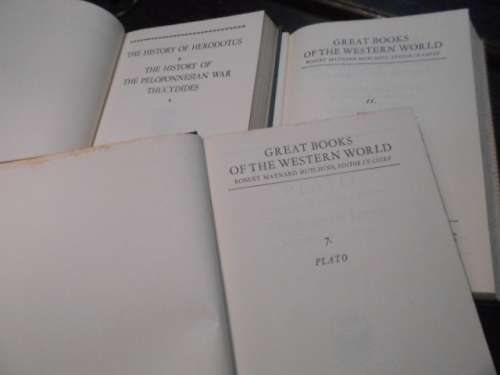 3  volumes  1952 Britannica - Great Books: Western World  6, 7,  & 11