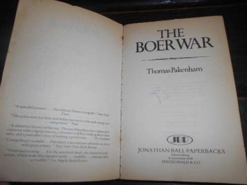 THOMAS PAKENHAM - THE BOER WAR -  Jonathan Ball Paperback 1979