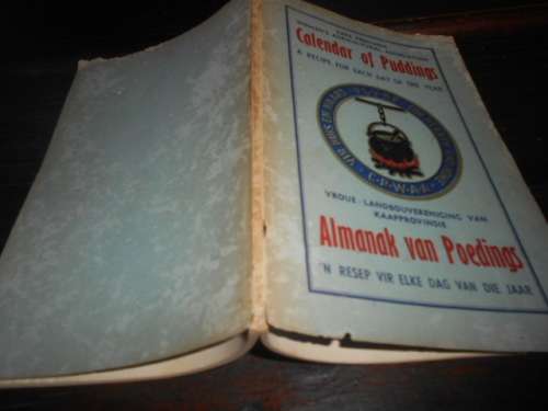 Calendar of Puddings/Poedings - Cape Prov. Womens agriculture association