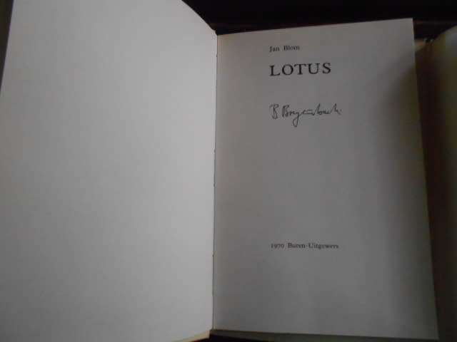 JAN BLOM -  LOTUS - 1970 - Buren Uitgewers gedigteboek