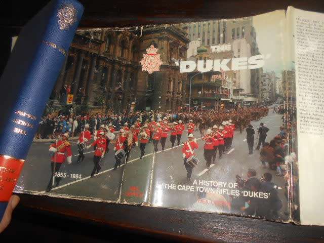 THE DUKES - HISTORY OF  CAPE TOWN RIFLES DUKES & HONOUR NAME LISTS BY N ORPEN  1984