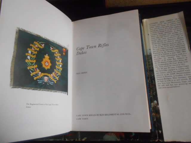 THE DUKES - HISTORY OF  CAPE TOWN RIFLES DUKES & HONOUR NAME LISTS BY N ORPEN  1984