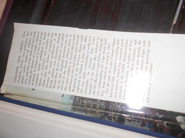 THE DUKES - HISTORY OF  CAPE TOWN RIFLES DUKES & HONOUR NAME LISTS BY N ORPEN  1984