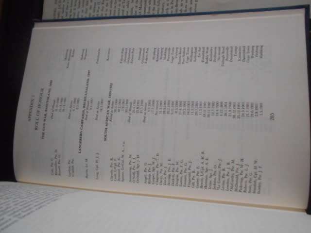 THE DUKES - HISTORY OF  CAPE TOWN RIFLES DUKES & HONOUR NAME LISTS BY N ORPEN  1984