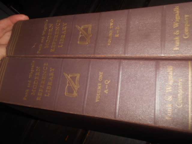 SET OF 2 VOL A-Q & R-Z FUNK & WAGNALLS  1954 NEW PRAC STANDARD DICTIONARY EM*PHA*TYPE ED.