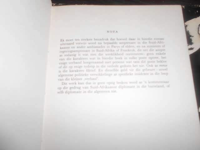 Andre Brink - DIE AMBASSADEUR  Roman  1971 Human & Rousseau harde