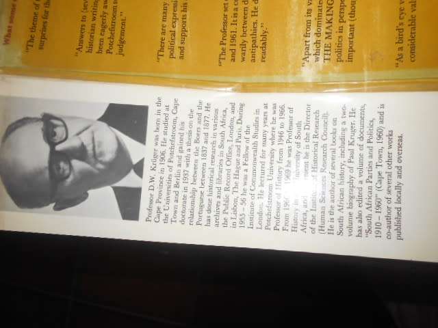 The Making of a Nation: A History of the Union of South Africa, 1910-1961 Kruger, D.W.