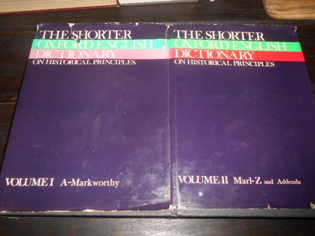 (2 VOLUME SET) Shorter Oxford English Dictionary on Historical Principles: 1980