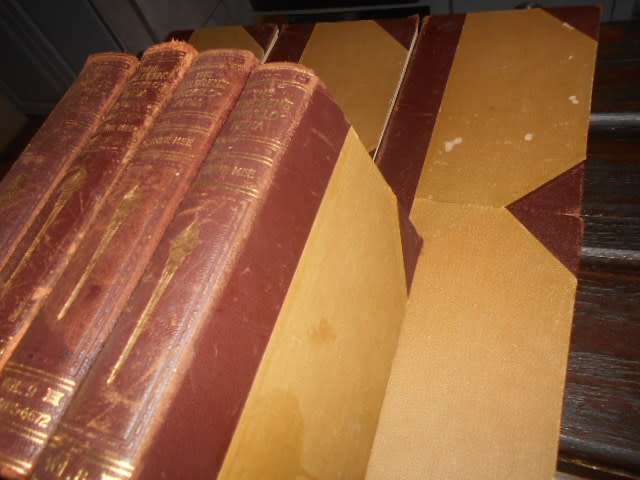 Rare full set of 10 old 1950"s Arthur Mee illustrated Childrens Encyclopaedia