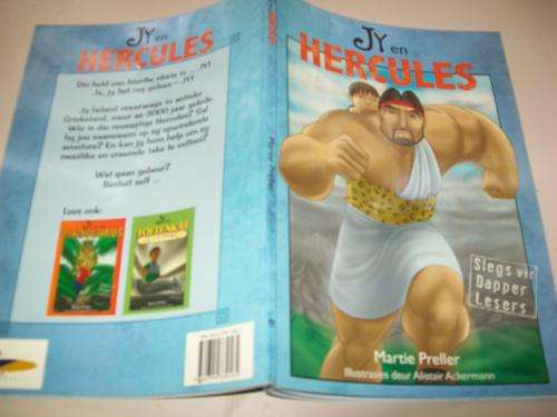 MARTIE PRELLER - JY EN HERCULES -  ILLUS. ALISTAIR ACKERMANN - ANTIEKE GRIEKELAND LAPA SAGTEBAND