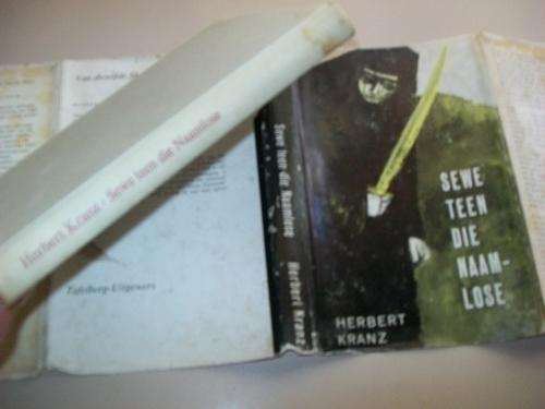 HERBERT KRANZ - SEWE TEEN DIE NAAMLOSE -  DOOLKLOWE VAN HINDOEKOESJ  1964 EERSTE ED HARDEBAND