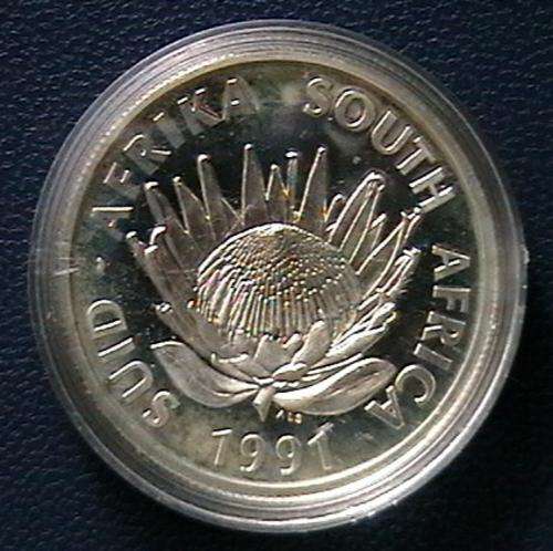 1891/1991-NURSING PROTEA PROOF SILVER R1