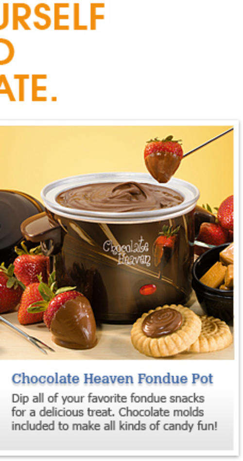 CHOCOLATE FONDUE AND SWEET MAKING KIT