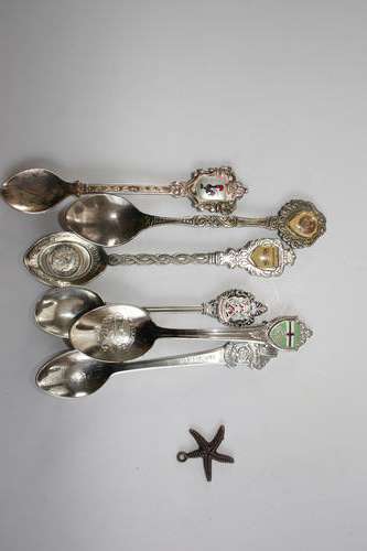 Collection of six teaspoons