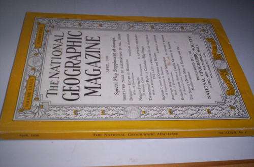 NATIONAL GEOGRAPHIC BOOK APRIL 1938