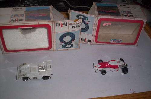 TWO POLISTIL RACING CARS