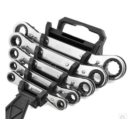 5Pcs Ratchet Ring Spanner Set