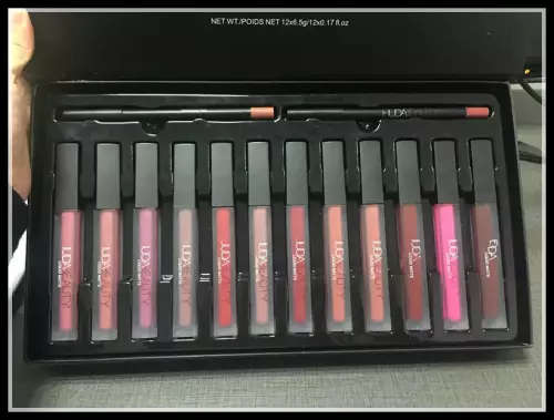 HudaBeauty Liquid Matte Lipstick - Set of 12 Lipsticks.