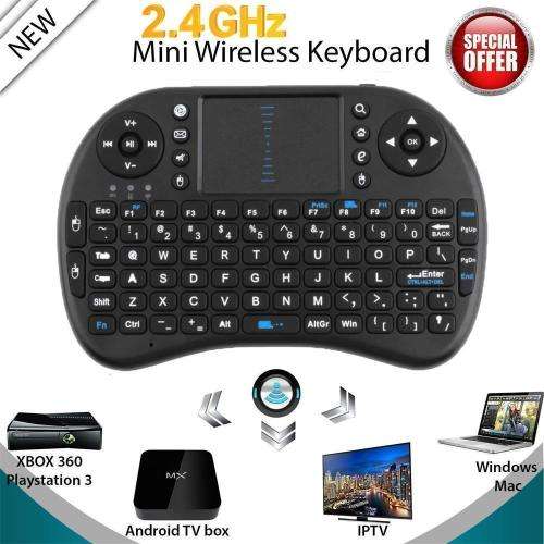 2.4G Wireless Keyboard Handheld Touchpad Keyboard Mouse for PC Android TV BOX DY