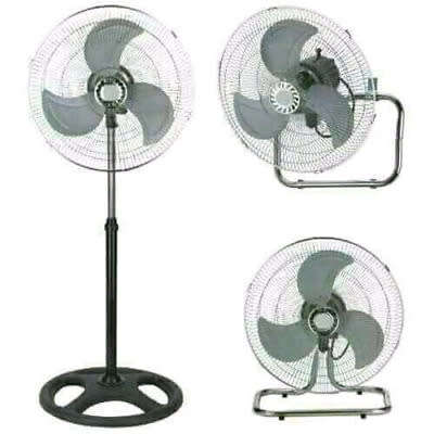 18" Industrial Fan 3 In 1 Stand