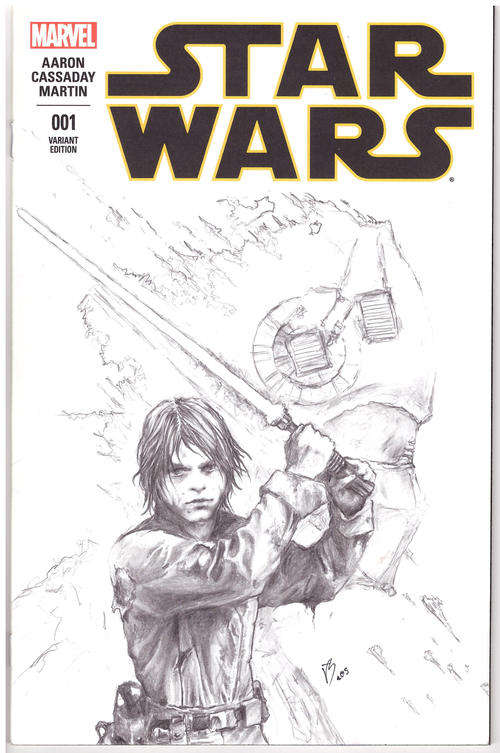 Star Wars #1 SA Artists Ed. - Vincent Sammy Original Art Cover B