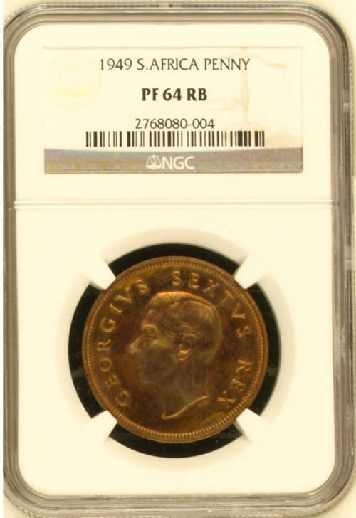 1949 NGC PF 64 RB 1 Penny. Second best at NGC.