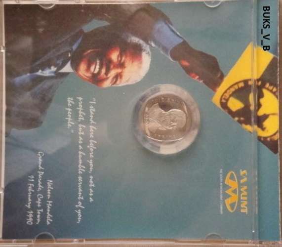 Mandela R5 Proof Like coin in CD case - FREE Speed Services shipping