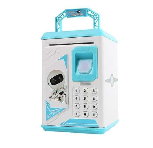 Piggy Bank Money Box Cash Coin Electronic Fingerprint ATM Password Coin Money Saving Box Jar Storage
