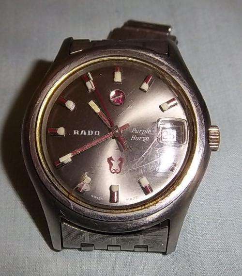 A RADO PURPLE HORSE MEN'S MECHANICAL AUTOMATIC WITH DATE