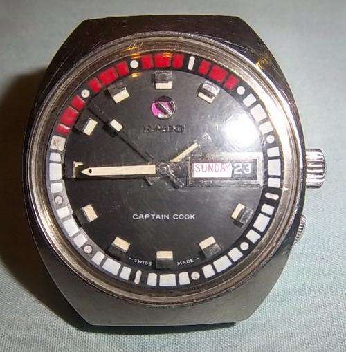 A RADO, CAPTAIN HOOK, AUTOMATIC DAY AND DATE MEN'S WRIST WATCH
