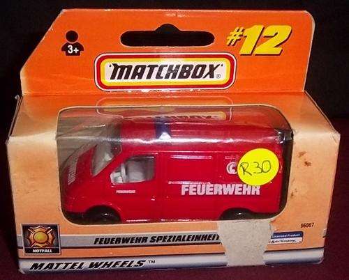 A BOXED MATCHBOX #12 FEURWEHR SPEZIALEINHEIT, MATTEL WHEELS