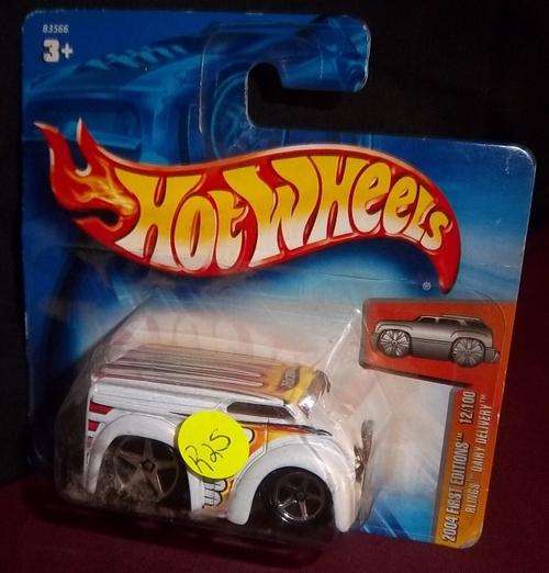 A BOXED HOTWHEELS HOT ROD 2004, 1ST EDITION, 12/100, BLINGS DAIRY DELIVERY