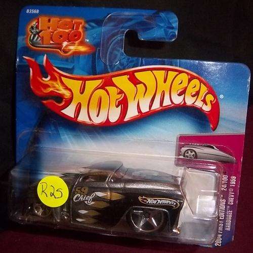 A BOXED HOTWHEELS HOT ROD 2004, 1ST EDITION, 24/100, HARDNOZE CHEVY 1959
