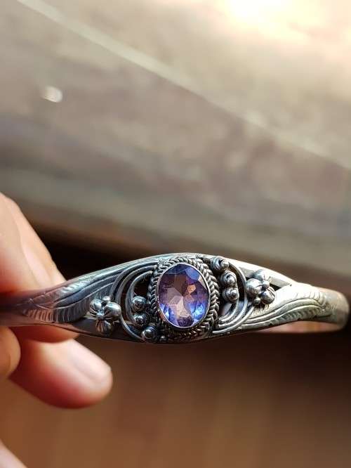 925 Silver Amethyst Bracelet