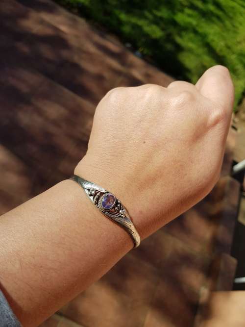 925 Silver Amethyst Bracelet