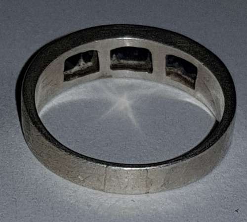 Blue Stone Sterling Silver Ring