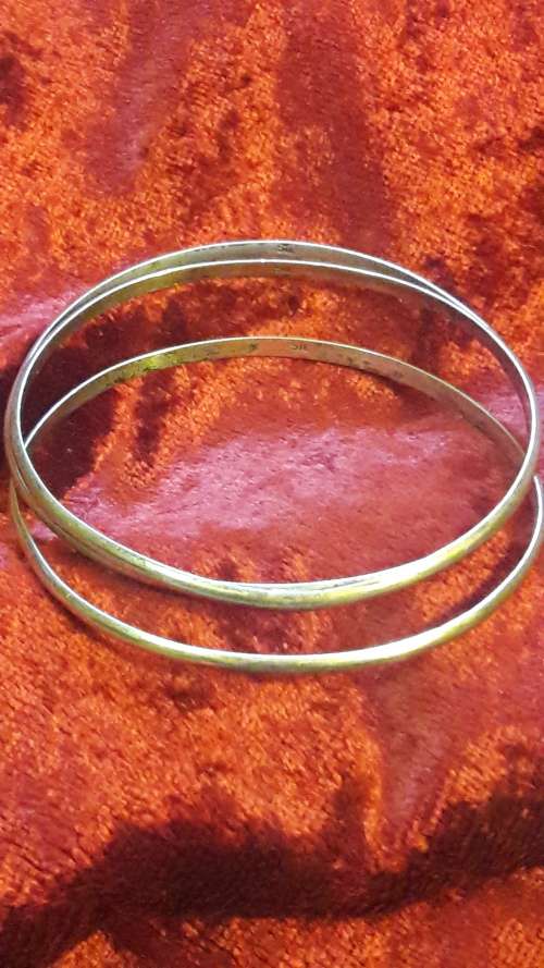Set of 3x 925 Sterling Silver Bangles