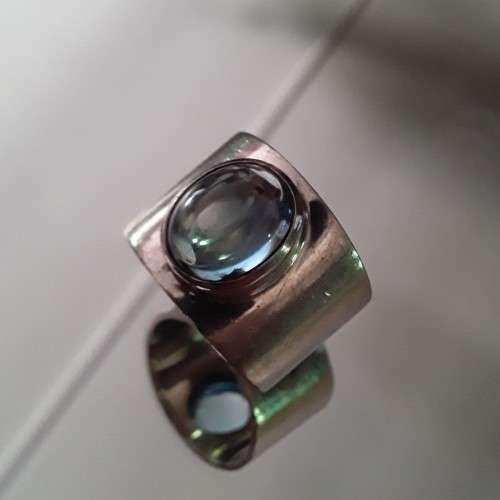 Moonstone set in 925 Sterling Silver Ring