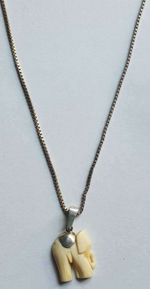 Elephant Pendant + Chain