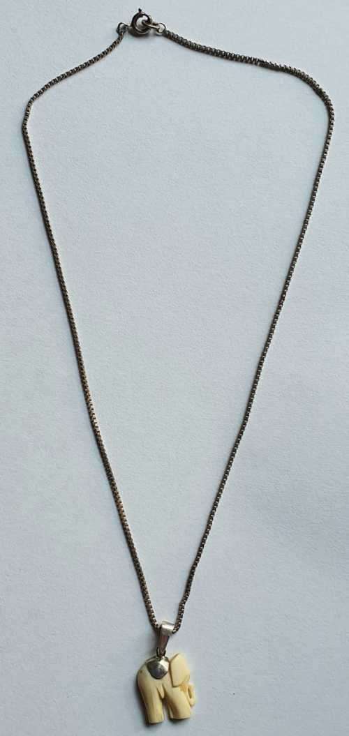 Elephant Pendant + Chain