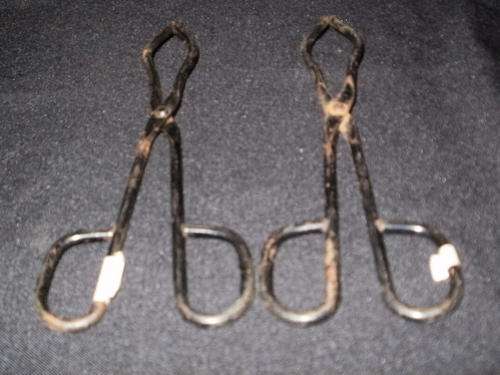 PAIR OF UNUSUAL TONGS