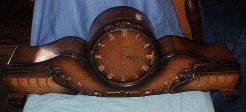 A BIG HERMLE MANTEL CLOCK STARTING AT R1