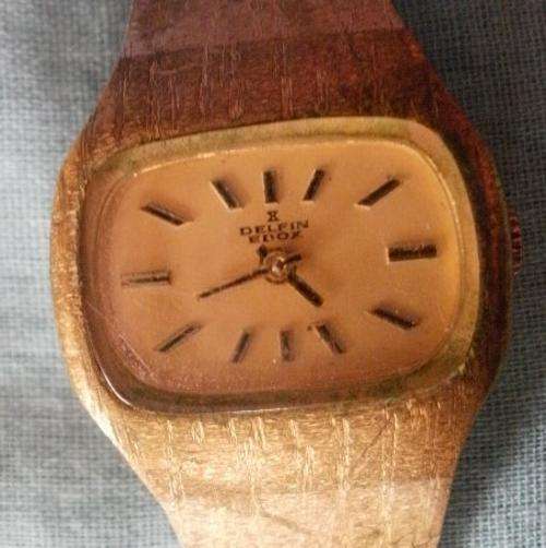 A LADIES DELFIN EDOX MECHANICAL WRIST WATCH