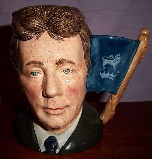 1988 ROYAL DOULTON CHARACTER JUG OF MICHAEL DOULTON, SIGNED BY MICHAEL DOULTON