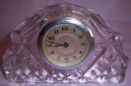 A VERY NICE CRYSTAL CLOCK