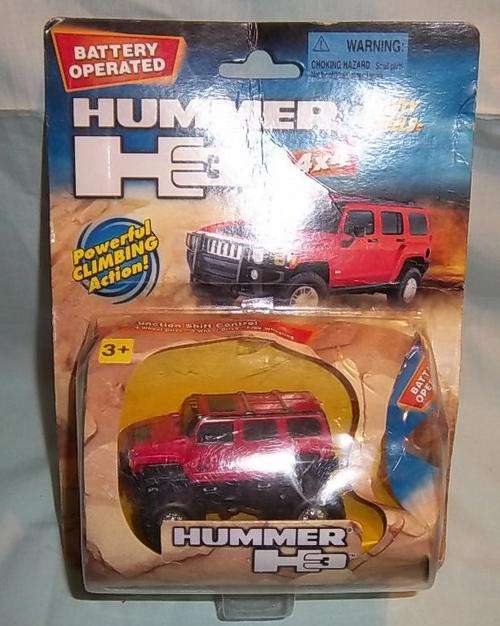 BOXED BATTERY OPERATED RED MIGHTY WHEELS HUMMER H3, X3 FUNCTION SHIFT CONTROL CAR