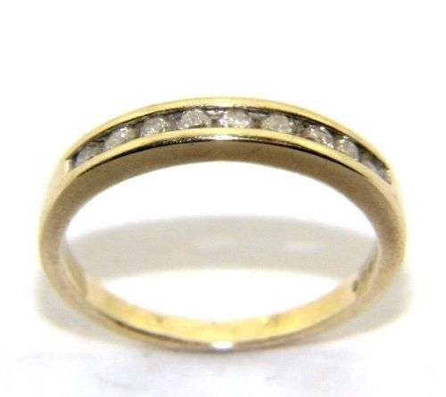 **0.25ct Genuine Diamond 10K Gold Ring**