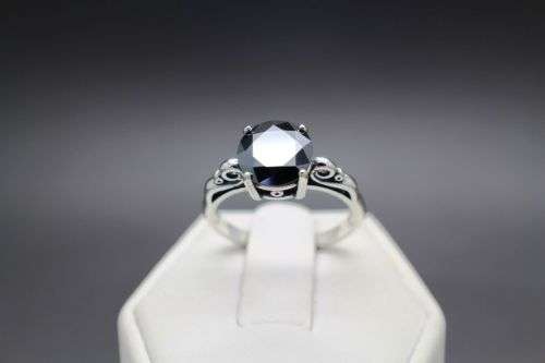 **REDUCED Genuine Natural Black Diamond Ring** 1.45ctw - $925 Appraisal Certificate!