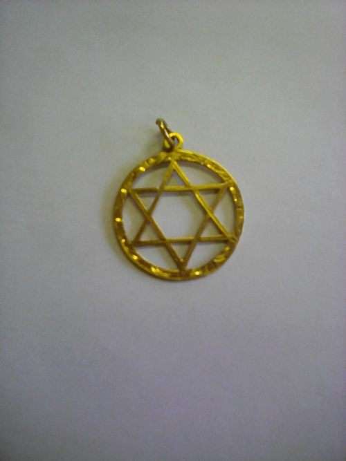 **Solid Gold Star of David Pendant - 30mm!!**